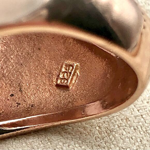 DBJ Dee Berkley Cocktail Right Hand Ring Chunky Pink Enamel Pave Halo Statement - Picture 9 of 16